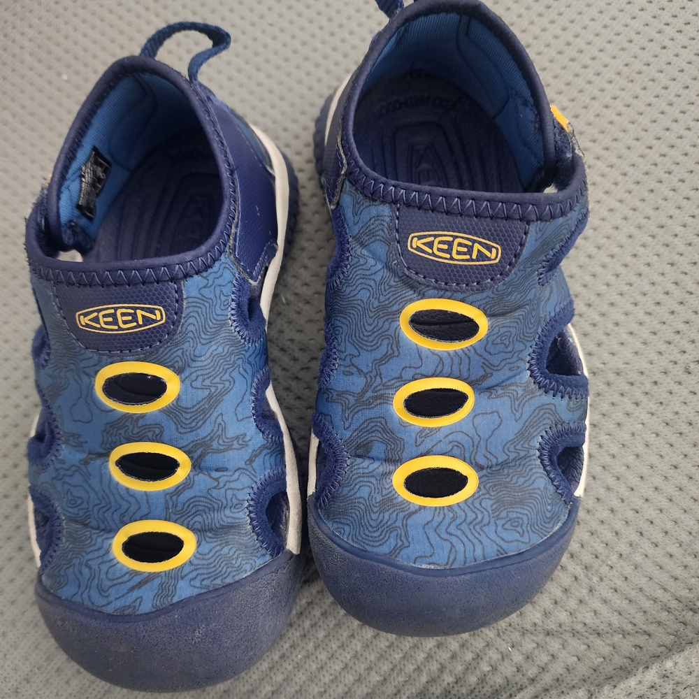 Keen Kids Blue and Yellow Shoes